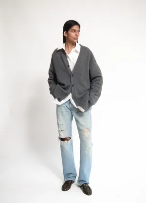 Maura V-neck Cardigan in Derby Grey