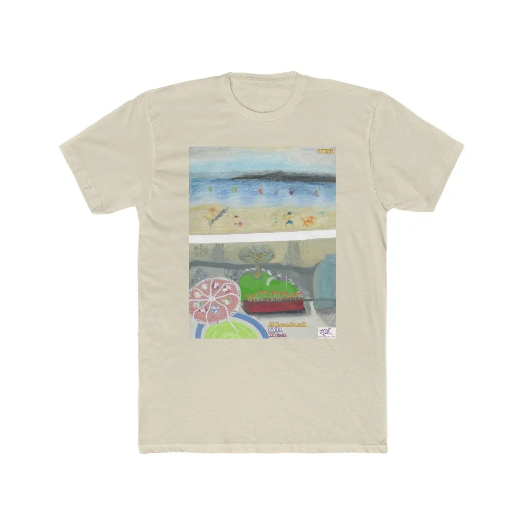 Men's Cotton Crew Tee:  "Alcohol Oh Yea(tm)"