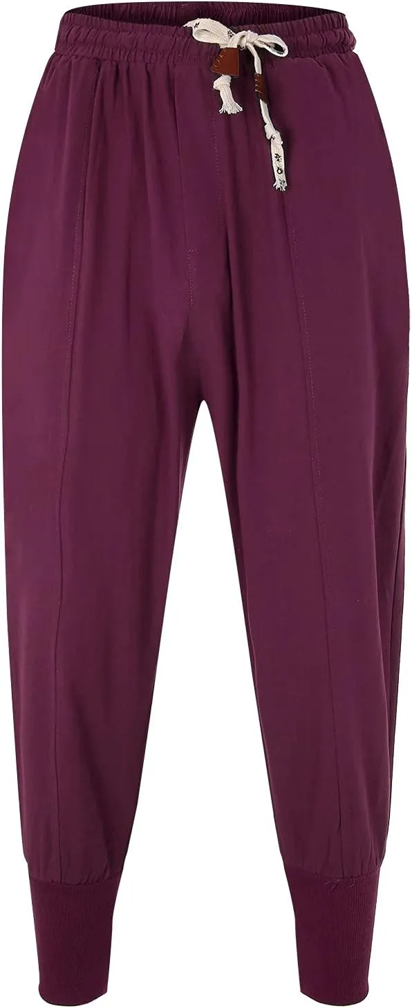 Mens Fashion Casual Pants Harlan Pants Wide Leg Trousers with Pockers Solid Color Long Pants Hiking Outdoor Joggers
