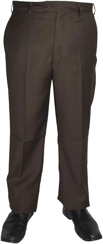 Mens Flat Front Dress Pants