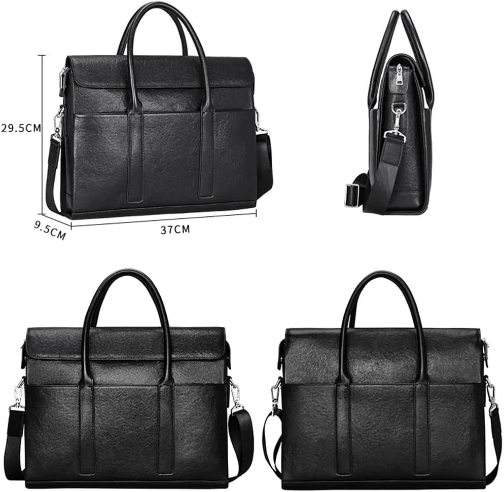 Men's Handbag Men's Bag Leather Large Capacity Computer Bag Men's Business Briefcase
