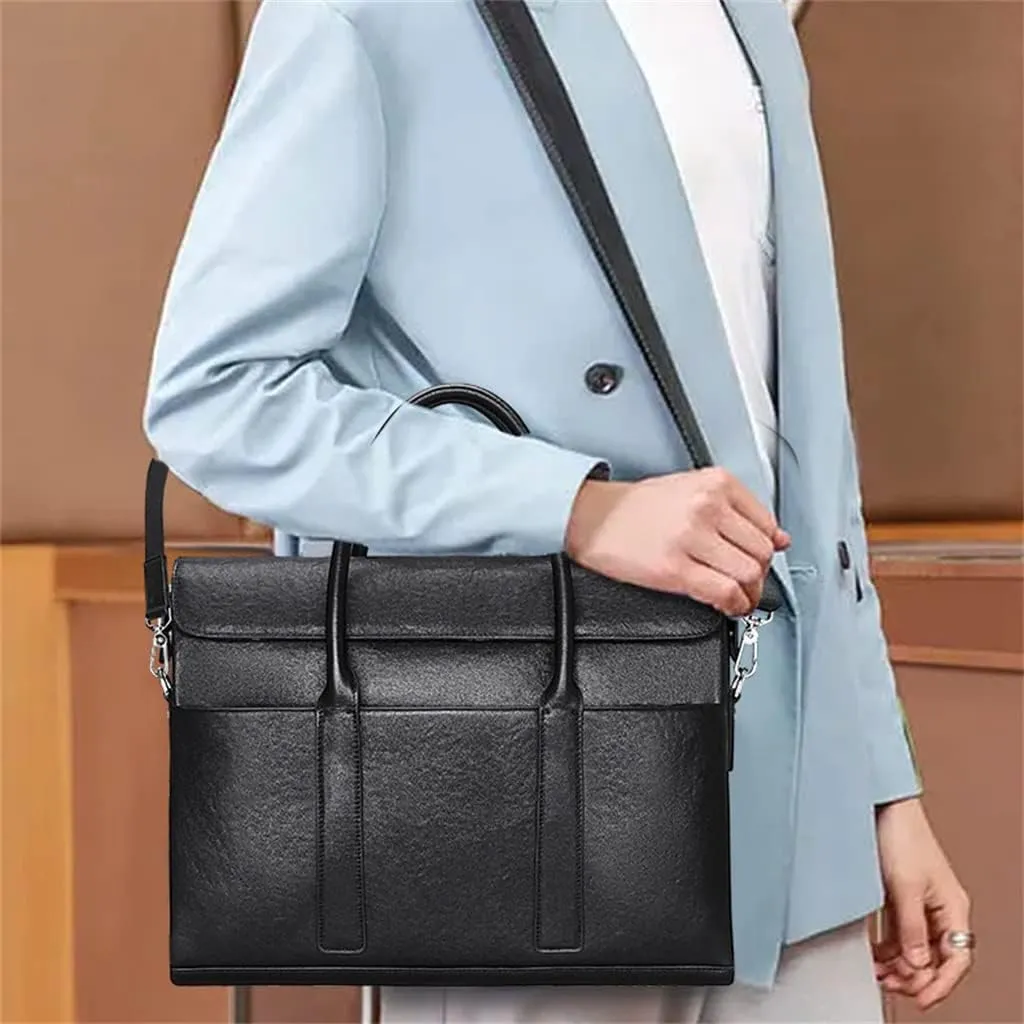 Men's Handbag Men's Bag Leather Large Capacity Computer Bag Men's Business Briefcase
