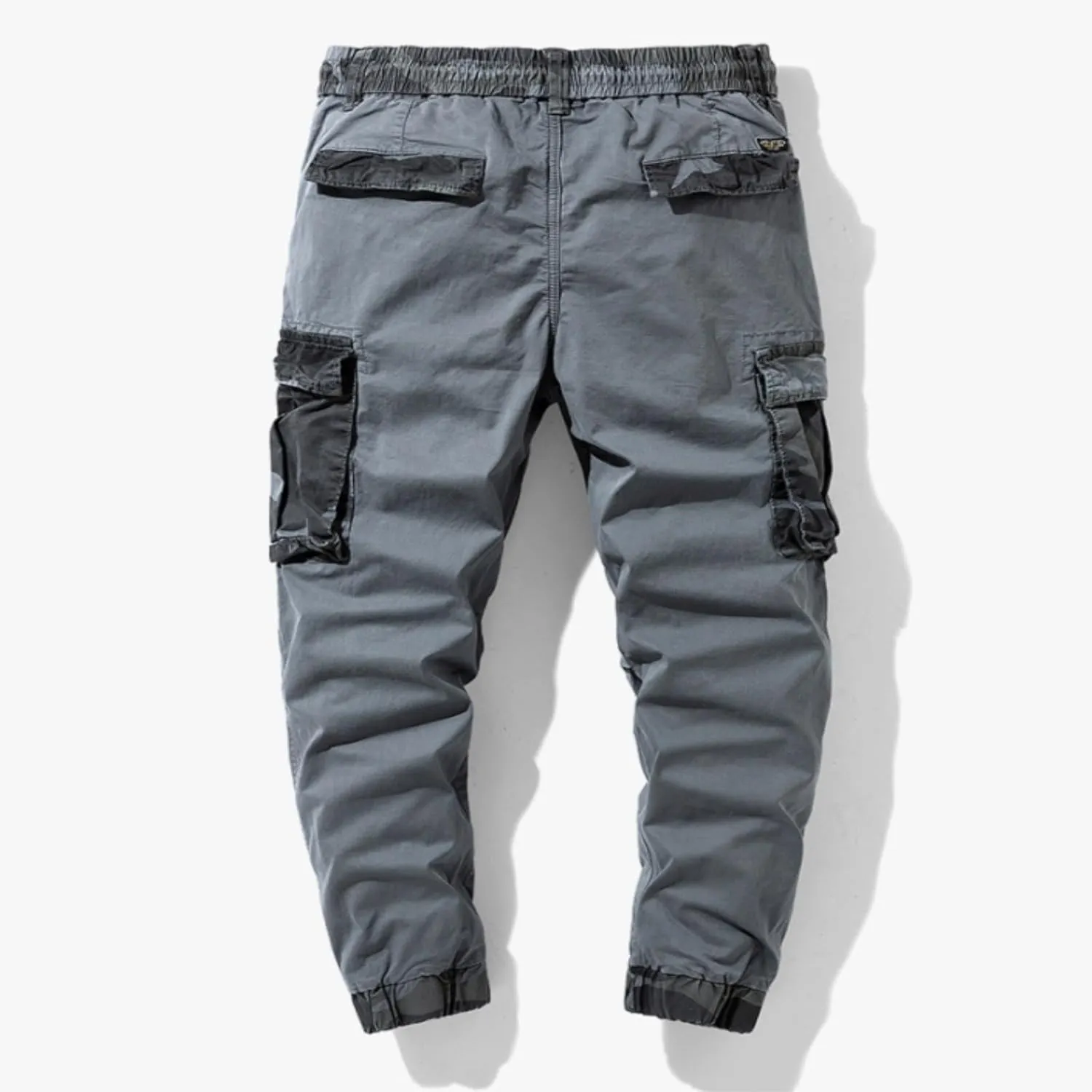 Men's Joggers Pants Casual Baggy Cotton Drawstring Tapered Sweatpants Cargo Loose Fit Trousers with Multi-Pocket
