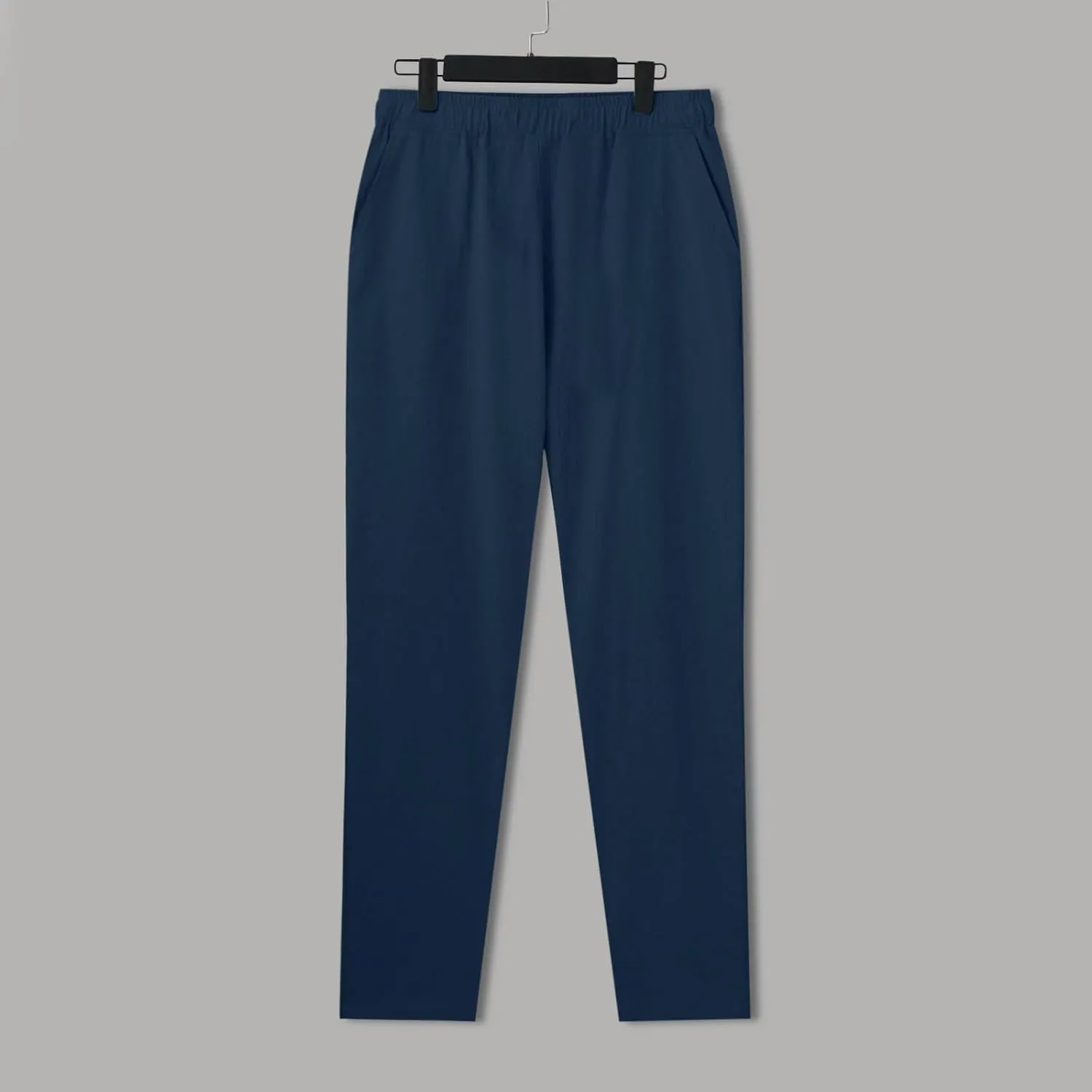 Mens Pants Casual Solid Color Vacation Elastic-Waisted Cotton Drawstring Pant Fashion Relax Fit High-Waisted Outfits