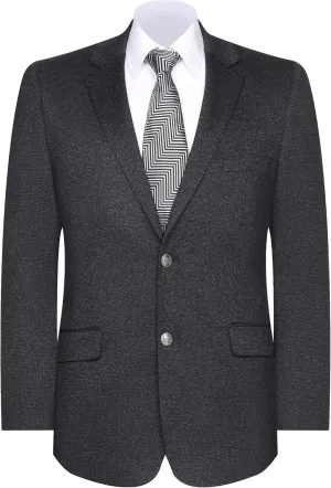 Men's Sport Coat Classic Fit Knit Blazer 2 Button Single Breasted Notch Lapel Casual Sports Jacket for Daily