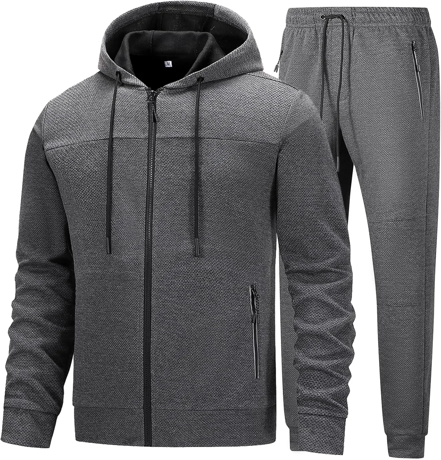 Mens Tracksuit 2 Piece Set Casual Sweatsuits Full Zip Track Suits Jogging Athletic Suit Sets