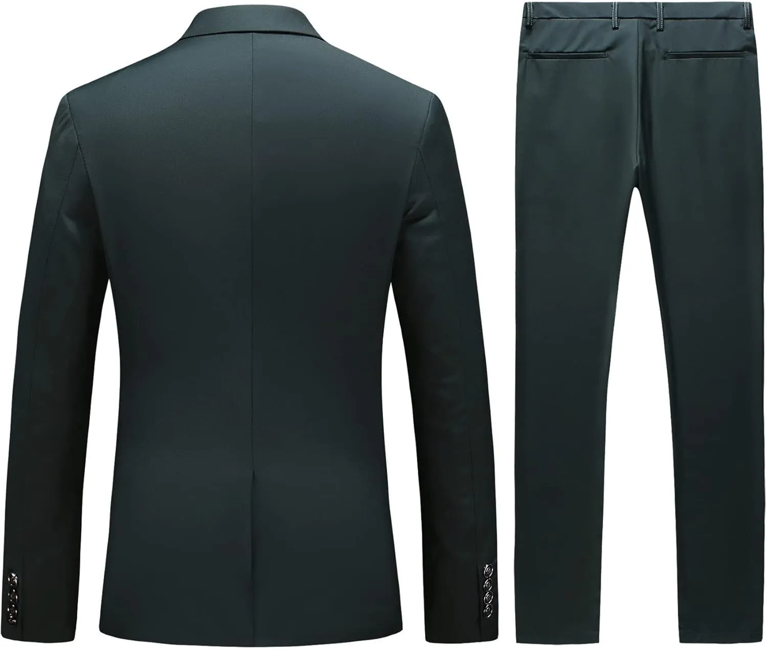 MOGU Mens Slim Fit Suit 2 Piece Tuxedo for Prom Business Wedding Dance (Suit Jacket   Pants)