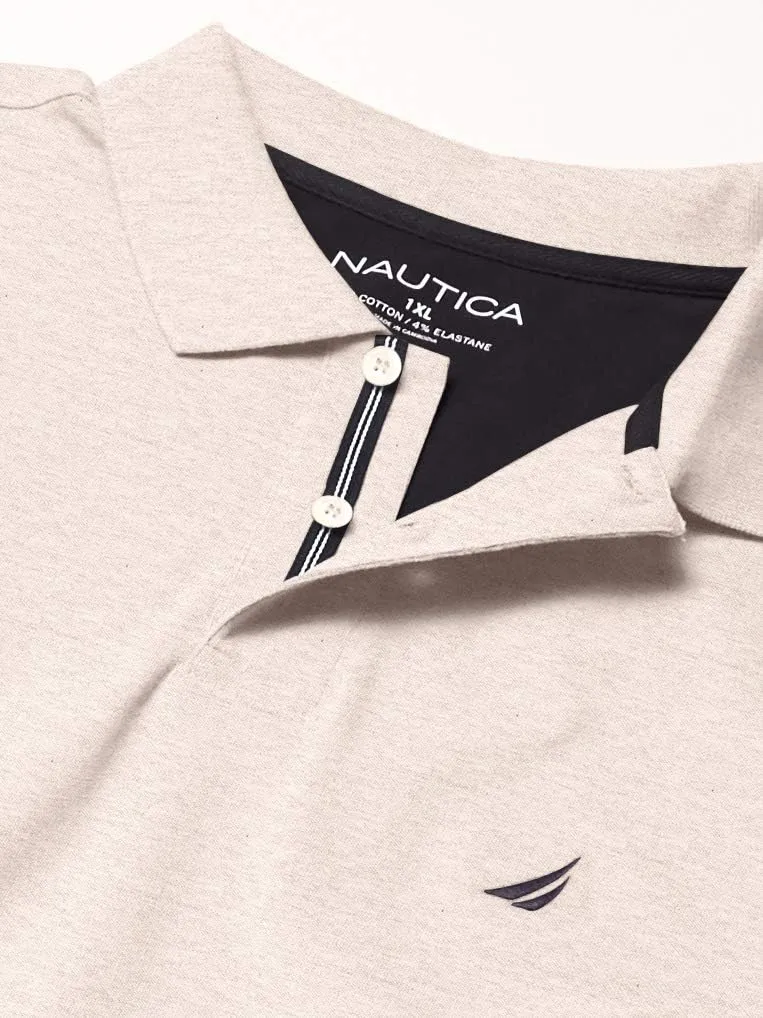 Nautica Men's Big and Tall Stretch Pique Polo
