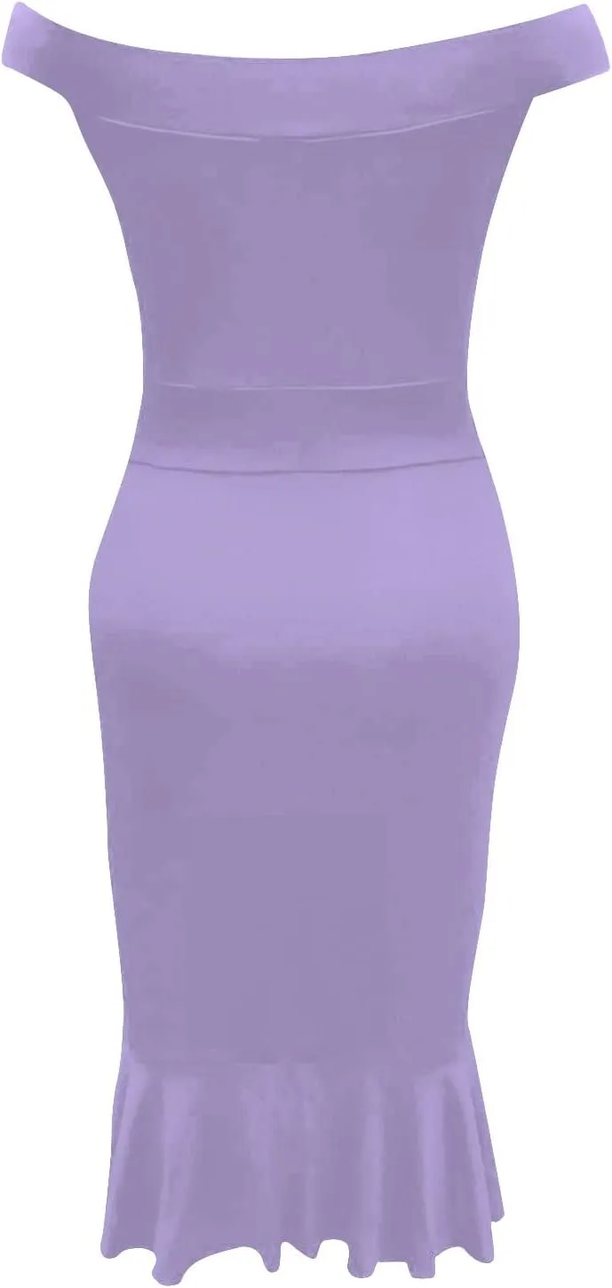 Off Shoulder Dress Ladies Sexy Irregular Hem Casual Backless Sequin Fashion Midi Loose A-Line Outdoor Ruffle Cocktail