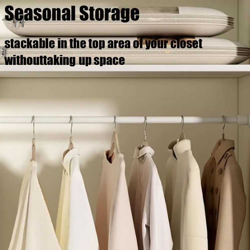 Otherwise Garment Bags, 2025 Space Saving Hanging Garment Bag with Self Compression Zipper, Winter Coat Storage, Dust Cover Clothes Bags for down Coat, Protects Your Clothes, Save Space (Pink, M)