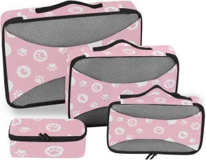 Packing Cubes 4 Set Luggage Cubes for Packing Travel Organizer Bags for Luggage Pcking Cubes Cute Animal