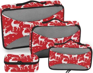 Packing Cubes for Suitcases Set of 4 Luggage Packing Cubes Travel Organizers Paxking Cubes Christmas