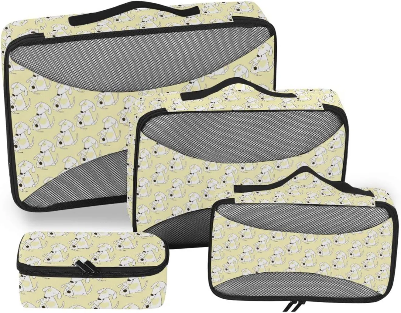 Packing Cubes for Travel 4 Set Suitcase Organizer Bags Travel Cubes for Luggage Oacking Cubes Cute Puppy