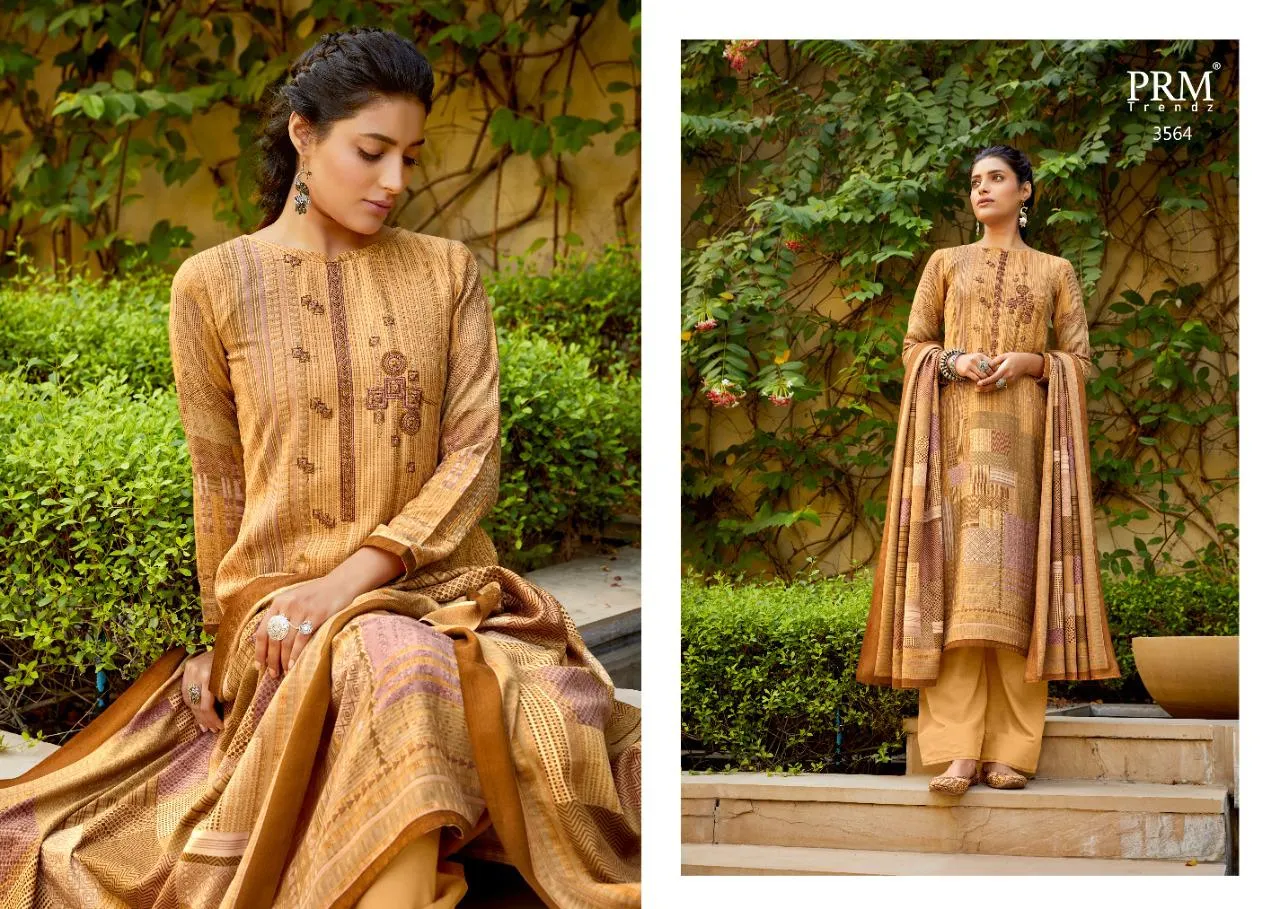 PRM Trendz Presents Heesa Pashmina Printed Fancy Designer Salwar Kameez