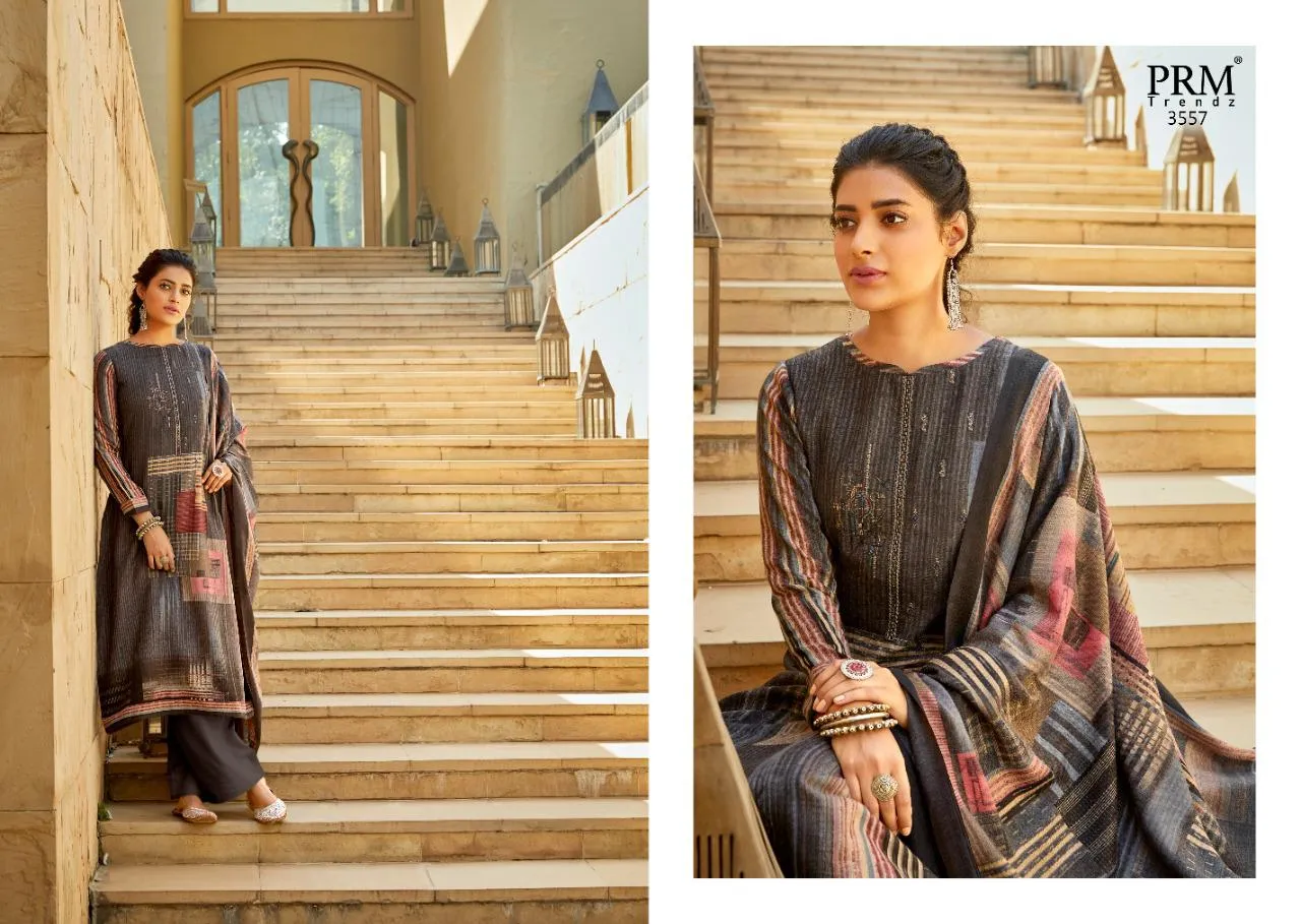 PRM Trendz Presents Heesa Pashmina Printed Fancy Designer Salwar Kameez