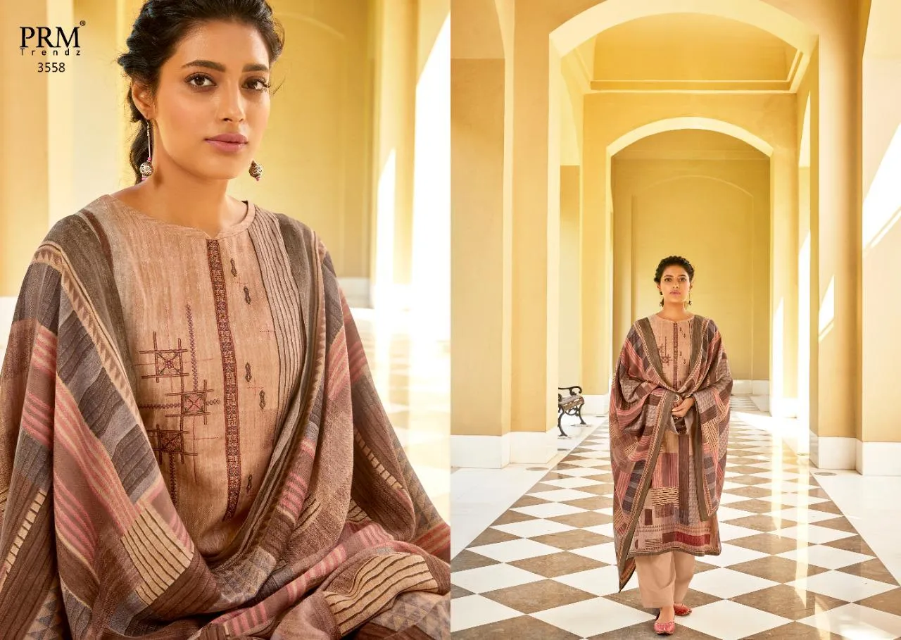 PRM Trendz Presents Heesa Pashmina Printed Fancy Designer Salwar Kameez