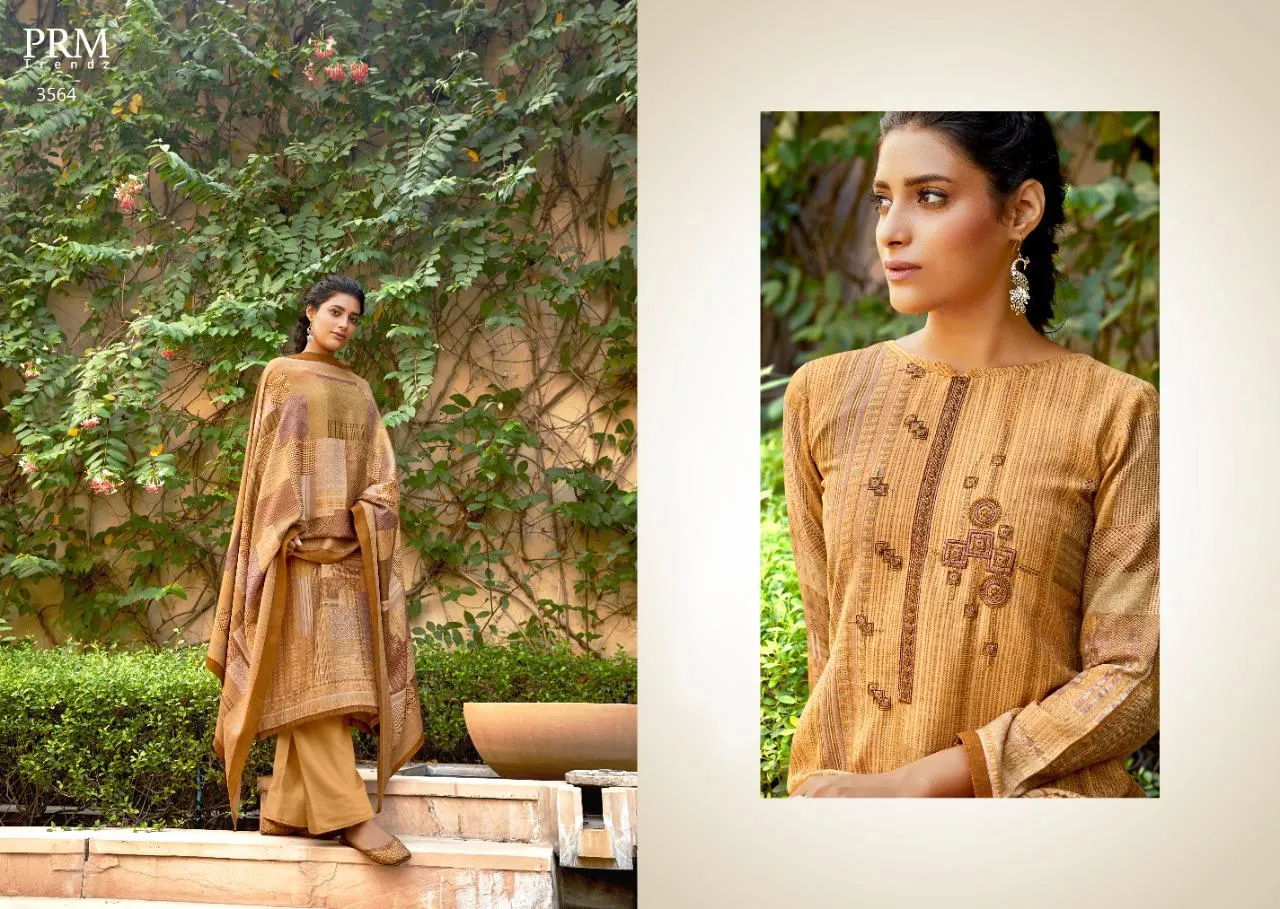 PRM Trendz Presents Heesa Pashmina Printed Fancy Designer Salwar Kameez
