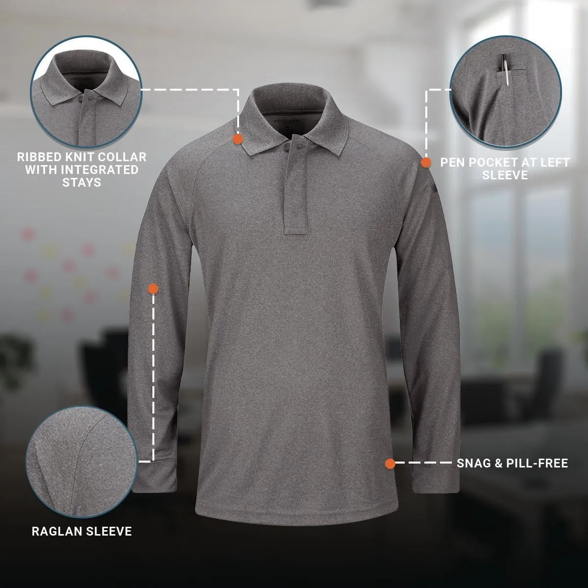 Propper Men's Long Sleeve Uniform Polo