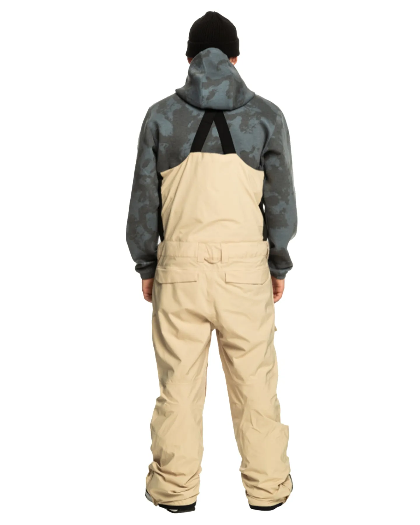 Quiksilver Men's Utility Technical Snow Bib Pants - Pale Khaki