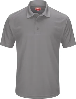 Red Kap Men's Short Sleeve Performance Knit Pocketless Coro Polo
