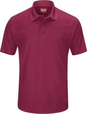 Red Kap Men's Short Sleeve Performance Knit Pocketless Coro Polo