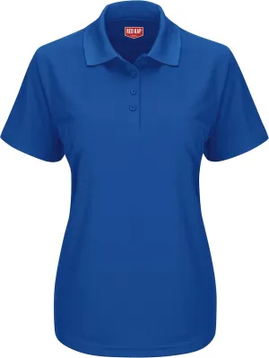 Red Kap Women's Short Sleeve Performance Knit Pocketless Core Polo