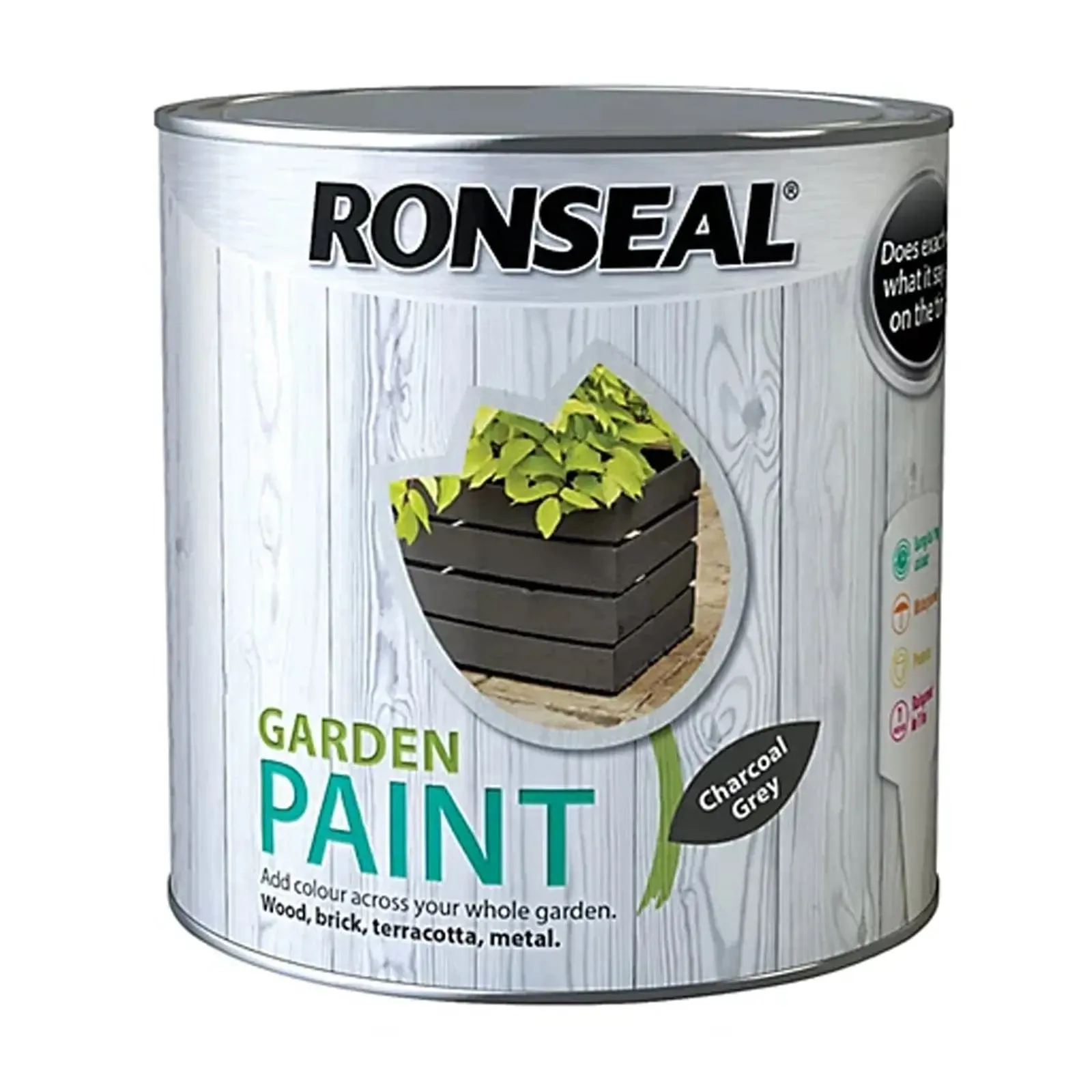 Ronseal Garden Paint Waterproof Exterior Wood Metal Brick Stone