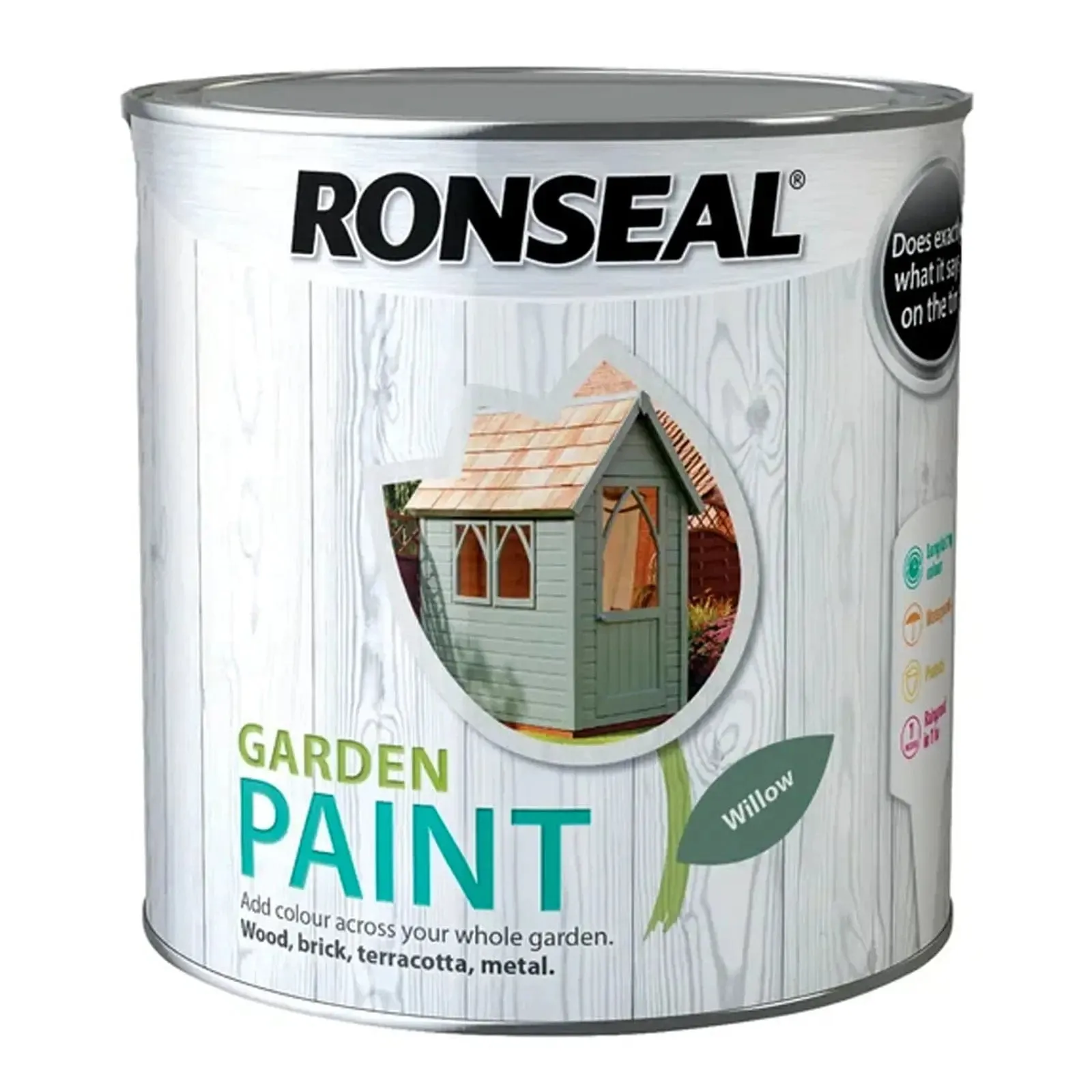 Ronseal Garden Paint Waterproof Exterior Wood Metal Brick Stone