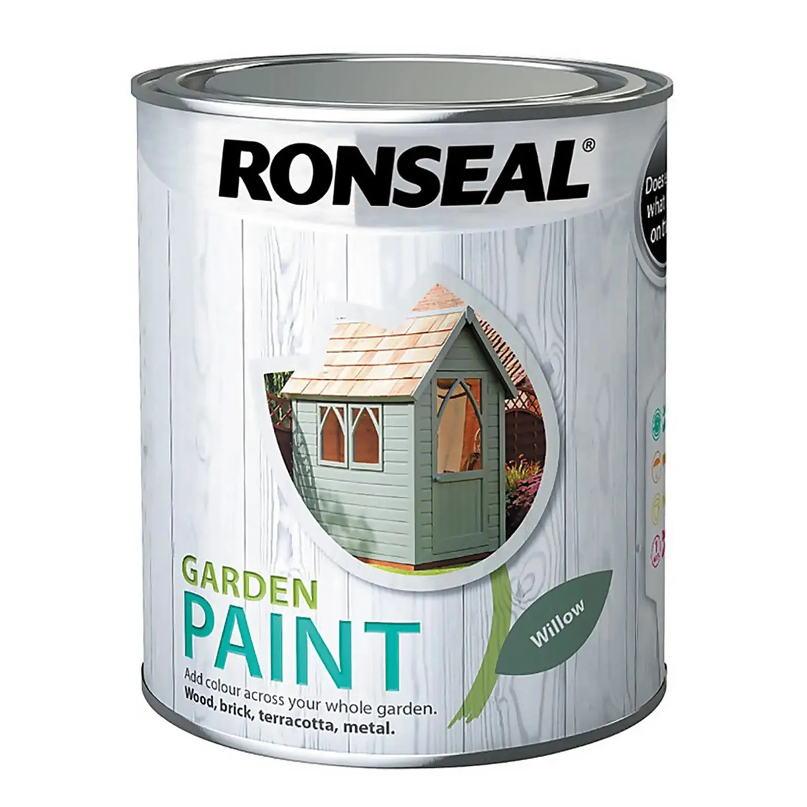 Ronseal Garden Paint Waterproof Exterior Wood Metal Brick Stone