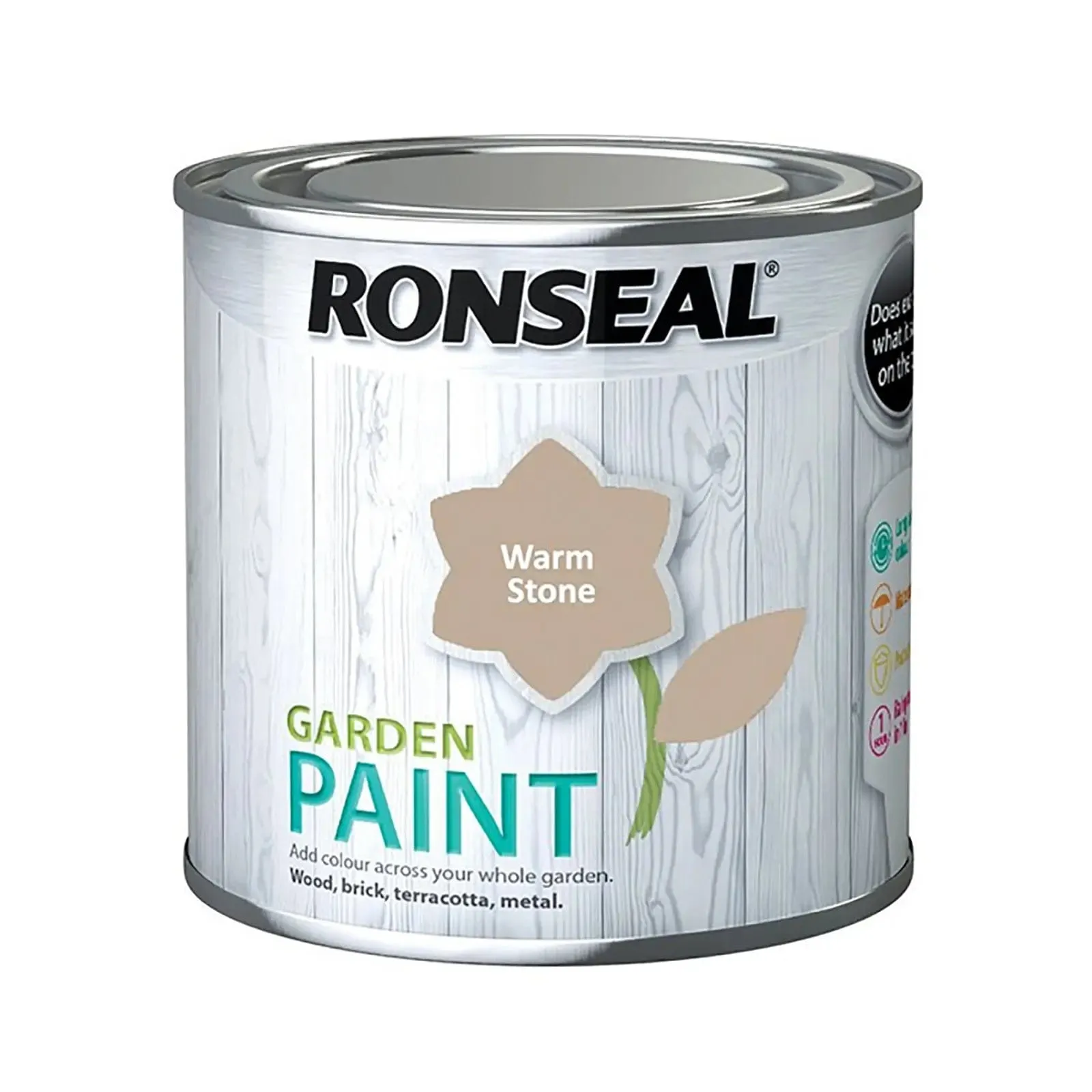 Ronseal Garden Paint Waterproof Exterior Wood Metal Brick Stone