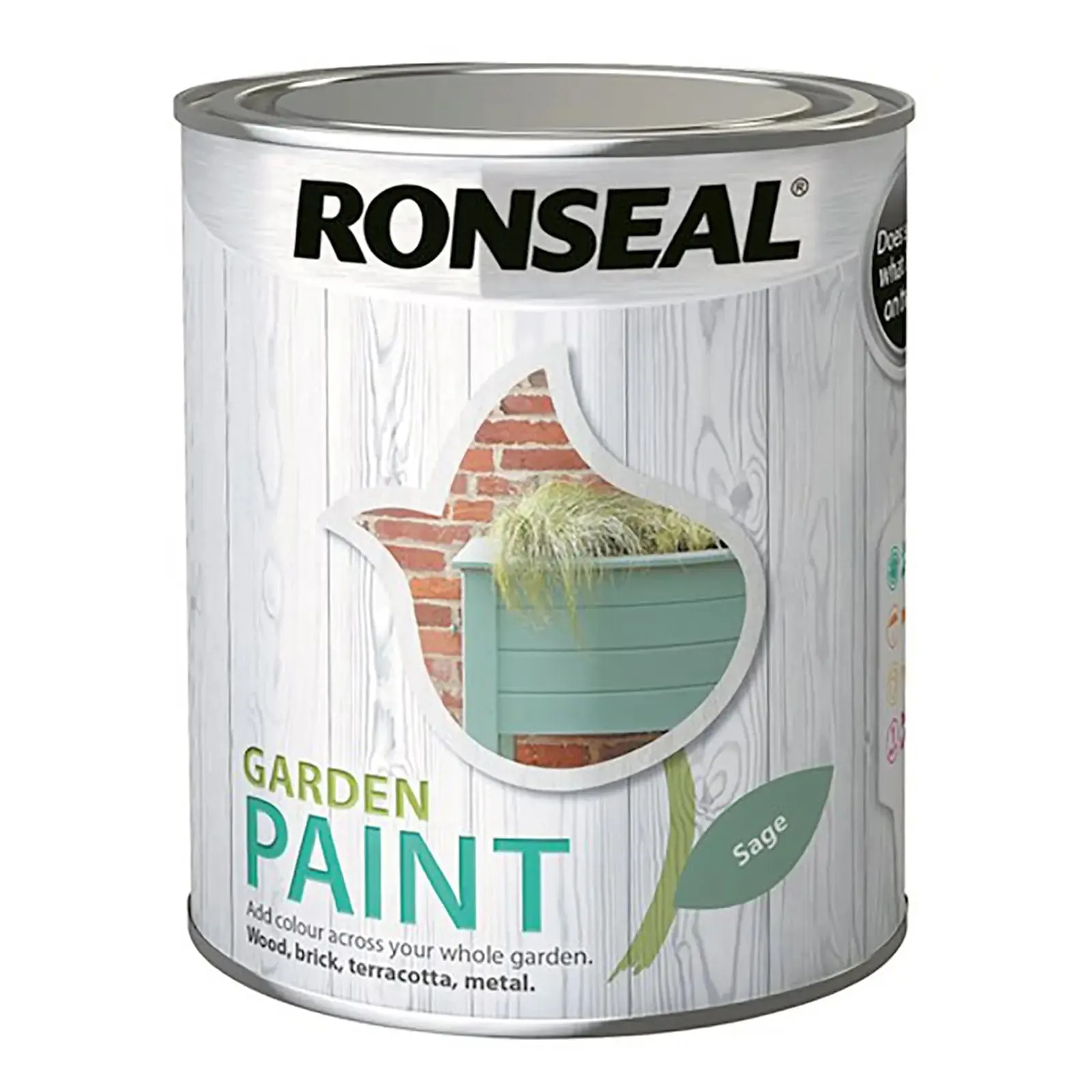 Ronseal Garden Paint Waterproof Exterior Wood Metal Brick Stone