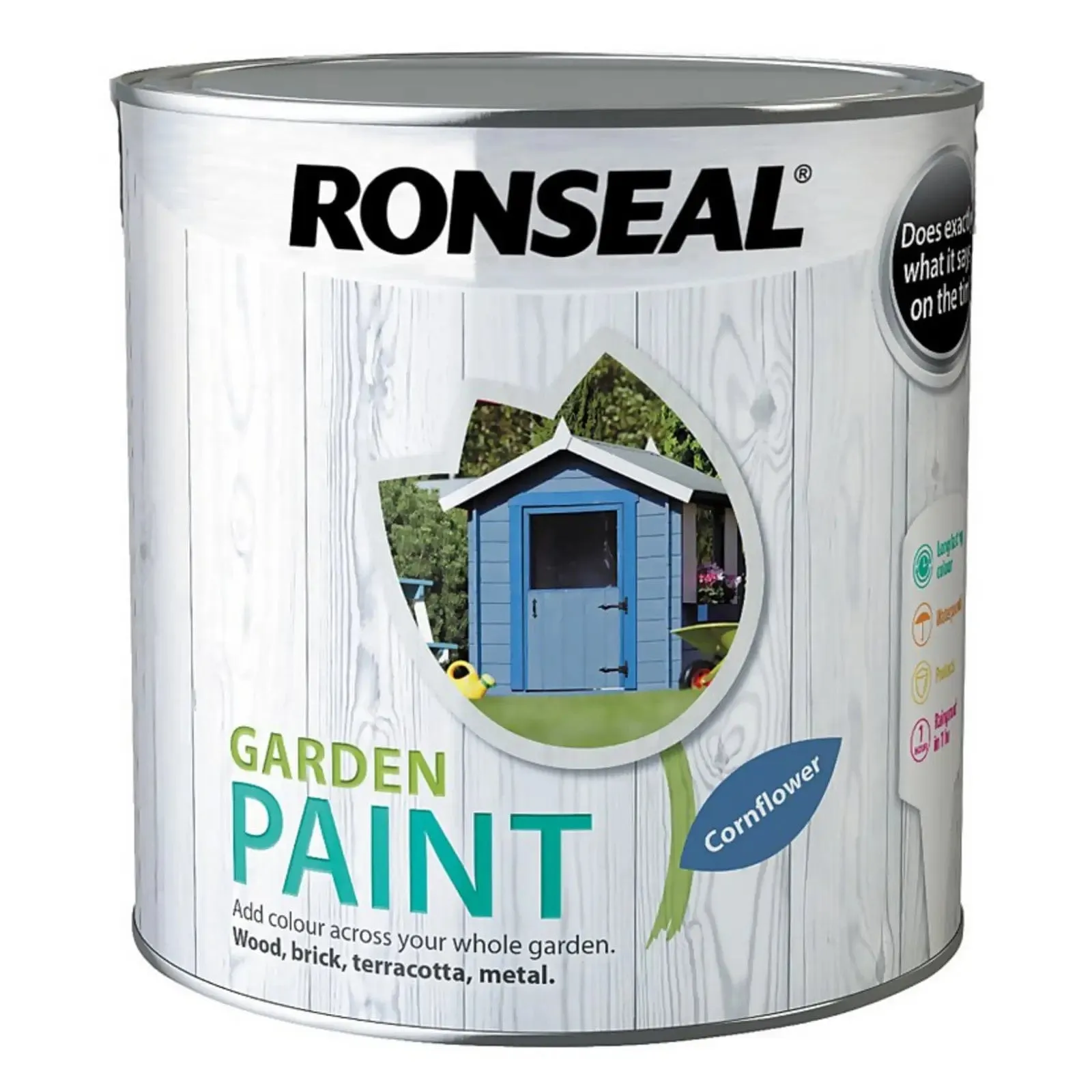 Ronseal Garden Paint Waterproof Exterior Wood Metal Brick Stone