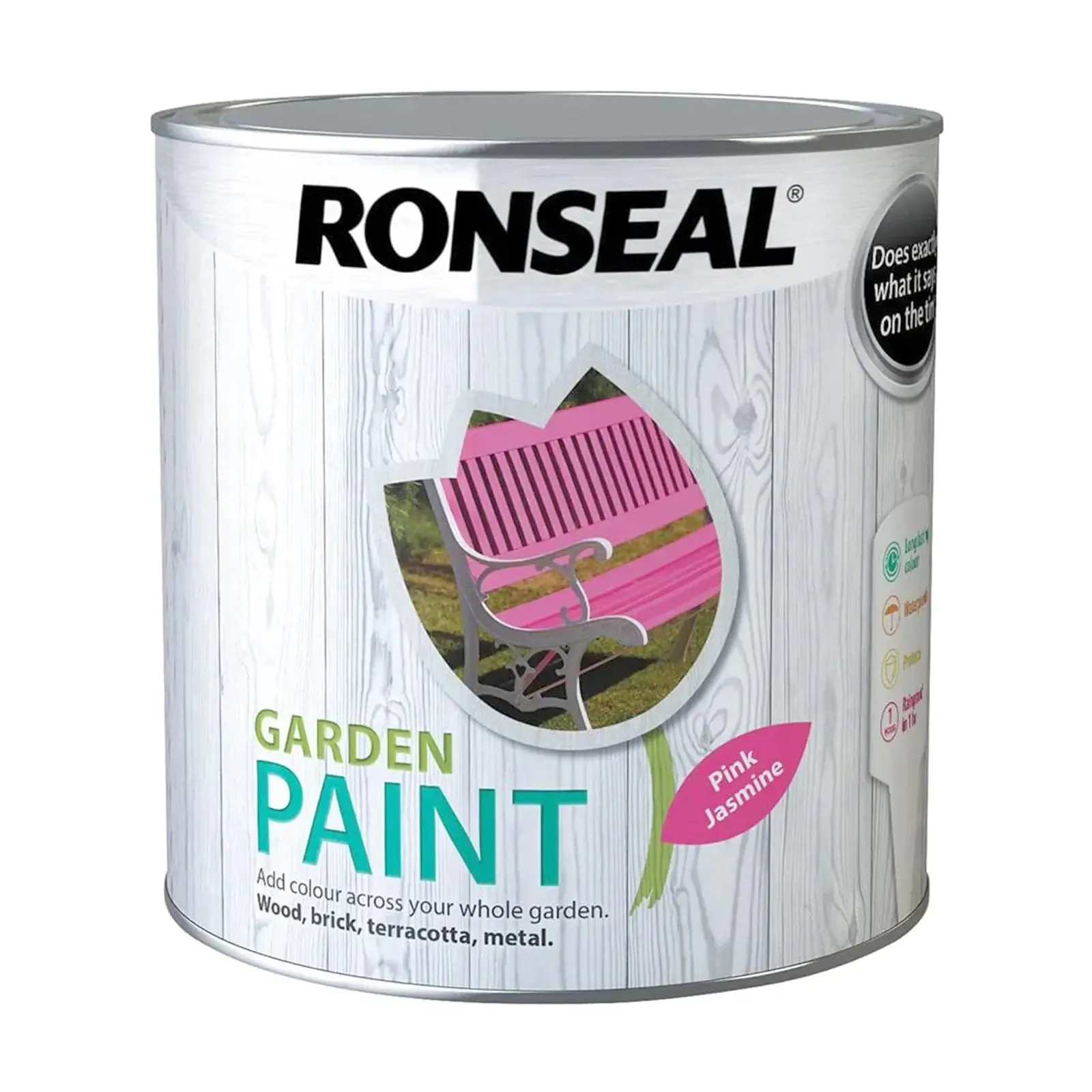 Ronseal Garden Paint Waterproof Exterior Wood Metal Brick Stone