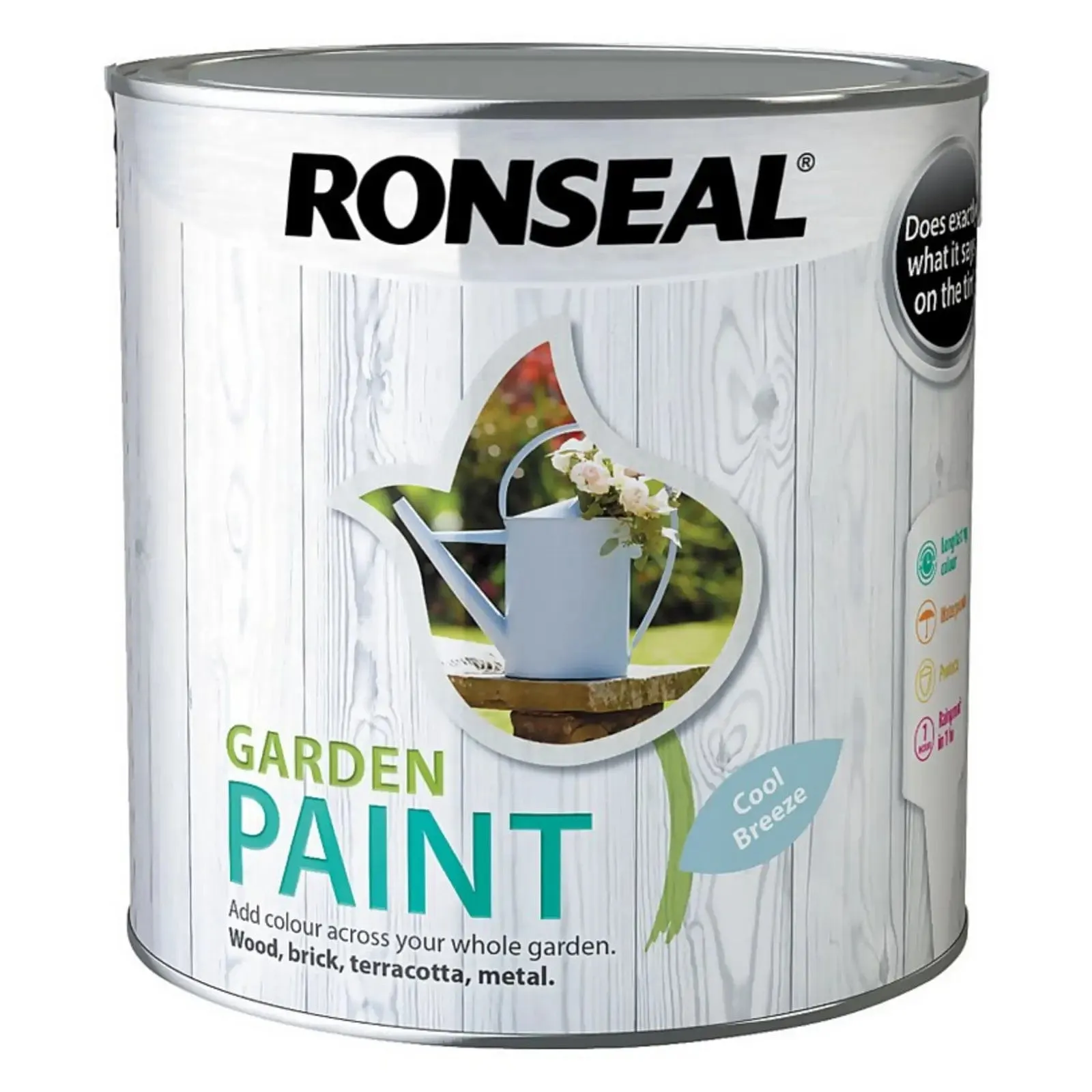 Ronseal Garden Paint Waterproof Exterior Wood Metal Brick Stone