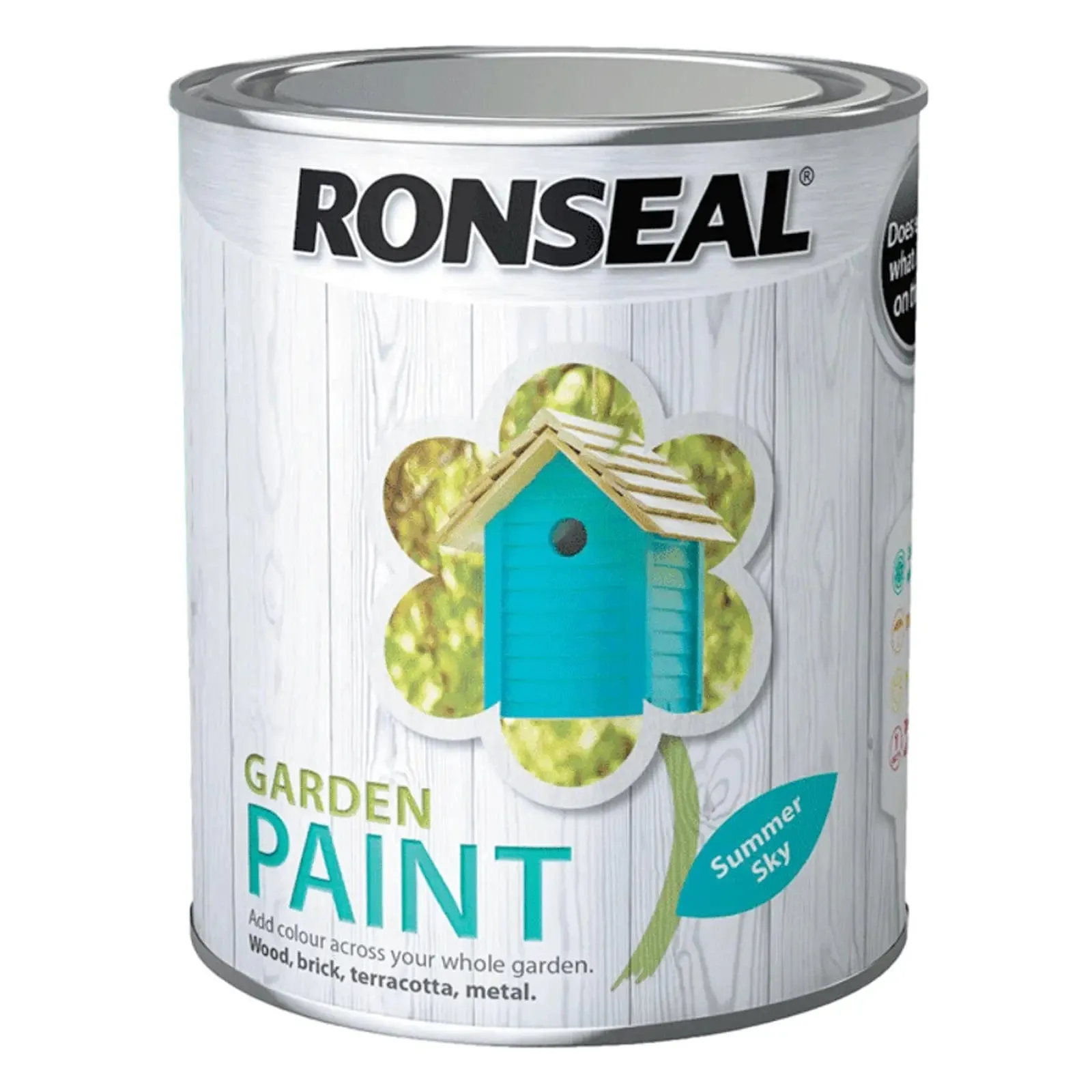 Ronseal Garden Paint Waterproof Exterior Wood Metal Brick Stone