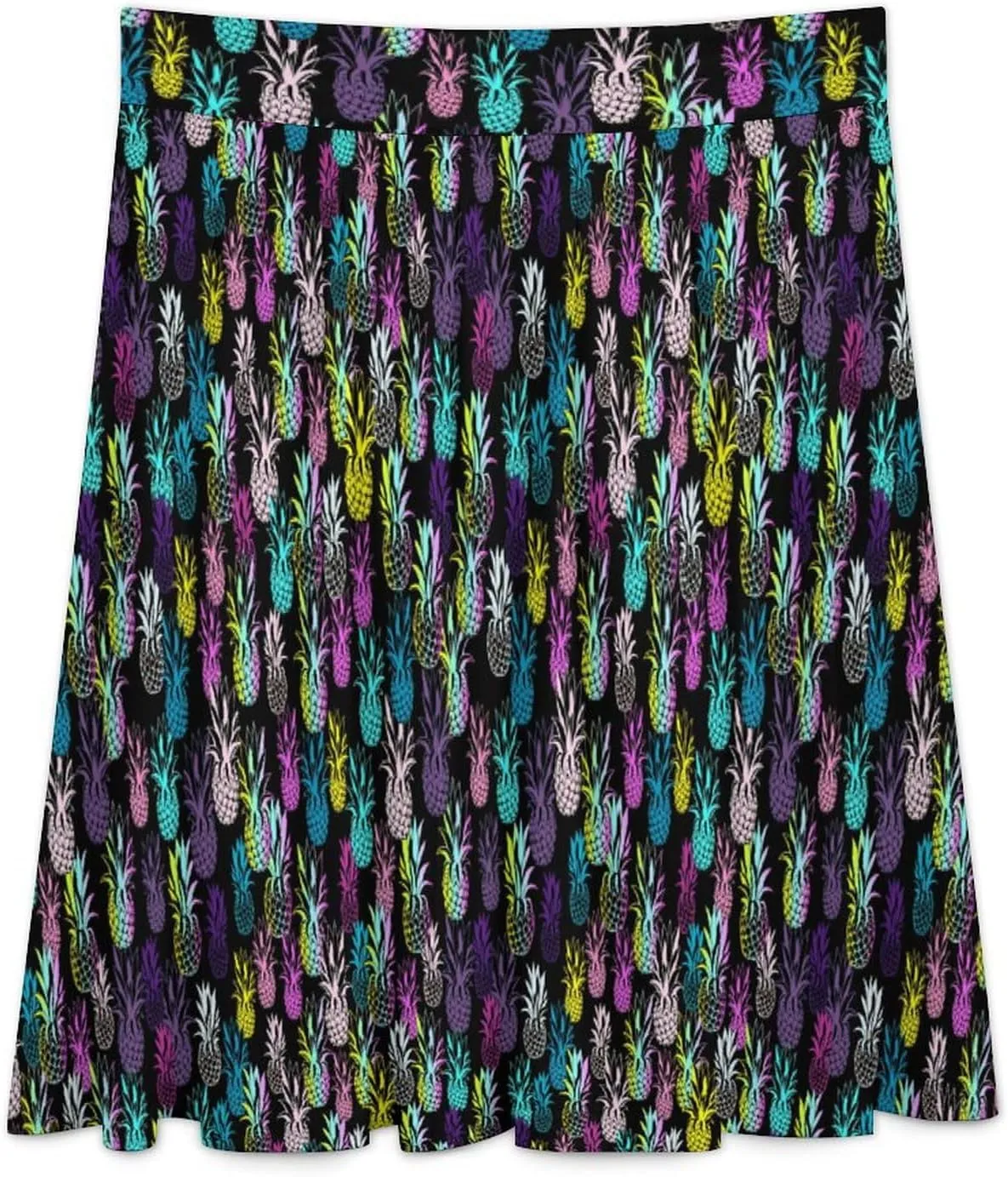 Roses Denim Printed Long Skirts Womens High Waisted Ruffled Midi Skirt Travel Vacation Fall Skirt Home Casual Bottoms