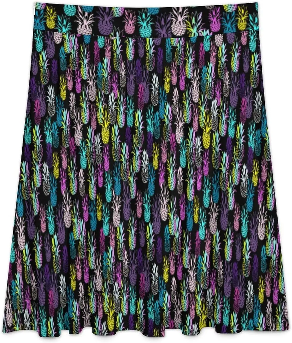 Roses Denim Printed Long Skirts Womens High Waisted Ruffled Midi Skirt Travel Vacation Fall Skirt Home Casual Bottoms
