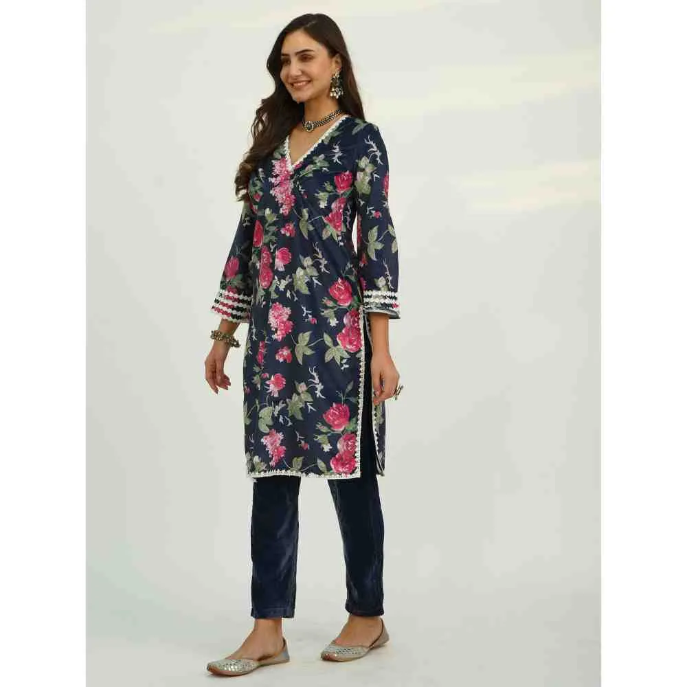 Roze Adya Velvet (Set Of 2)