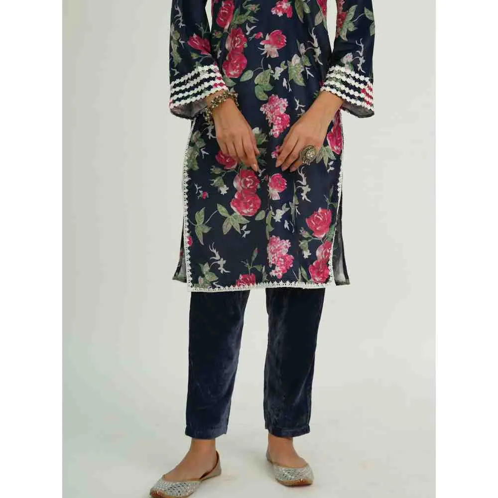 Roze Adya Velvet (Set Of 2)