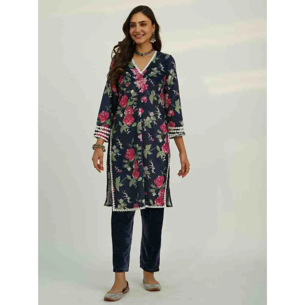 Roze Adya Velvet (Set Of 2)