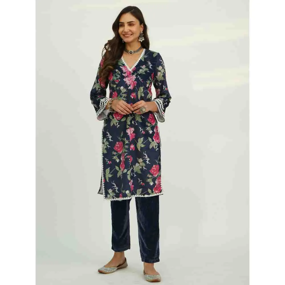 Roze Adya Velvet (Set Of 2)