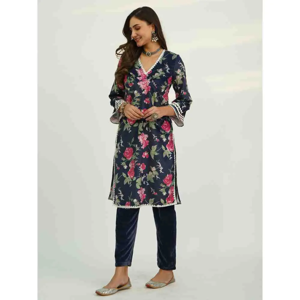 Roze Adya Velvet (Set Of 2)