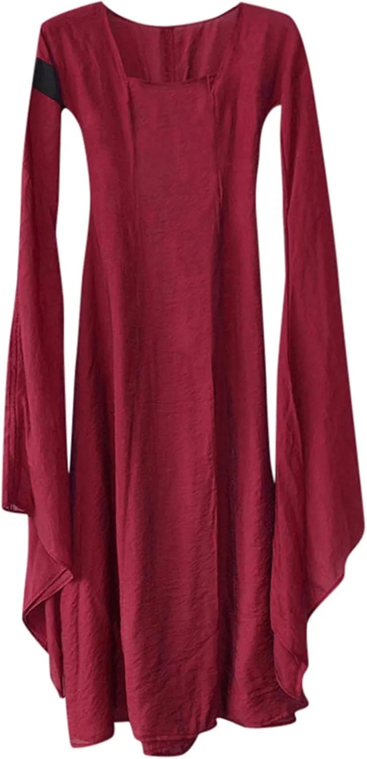 Skeleton Costume Women Print Sling Double Layer Chiffon Mesh V Neck Dress Vintage Dress Skirt Men Red Jumpsuit