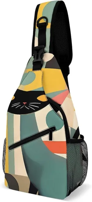 Small Crossbody Sling Backpack Red Ladybug Chest Bags for Traveling Chest Fashion Shoulder Bag