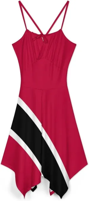 Summer Dresses for Women Ukraine Flag Camisole Dress Casual Loose Beach Dresses