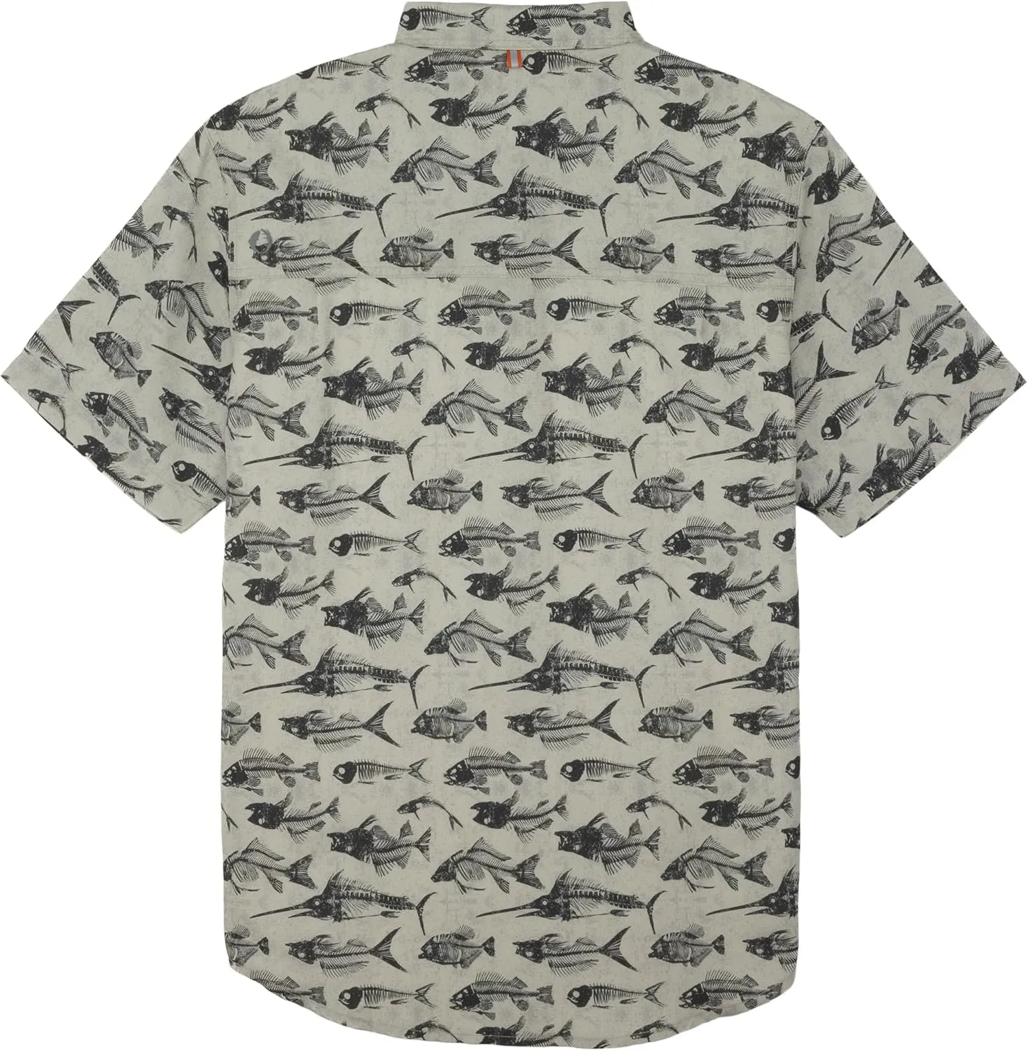 The American Outdoorsman Short Sleeve Button-Down Pattern Print Casual Shirt Quick-Dry with Sun Protection