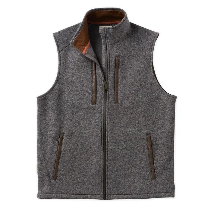 TOM BECKBE KNIT VEST - PEWTER