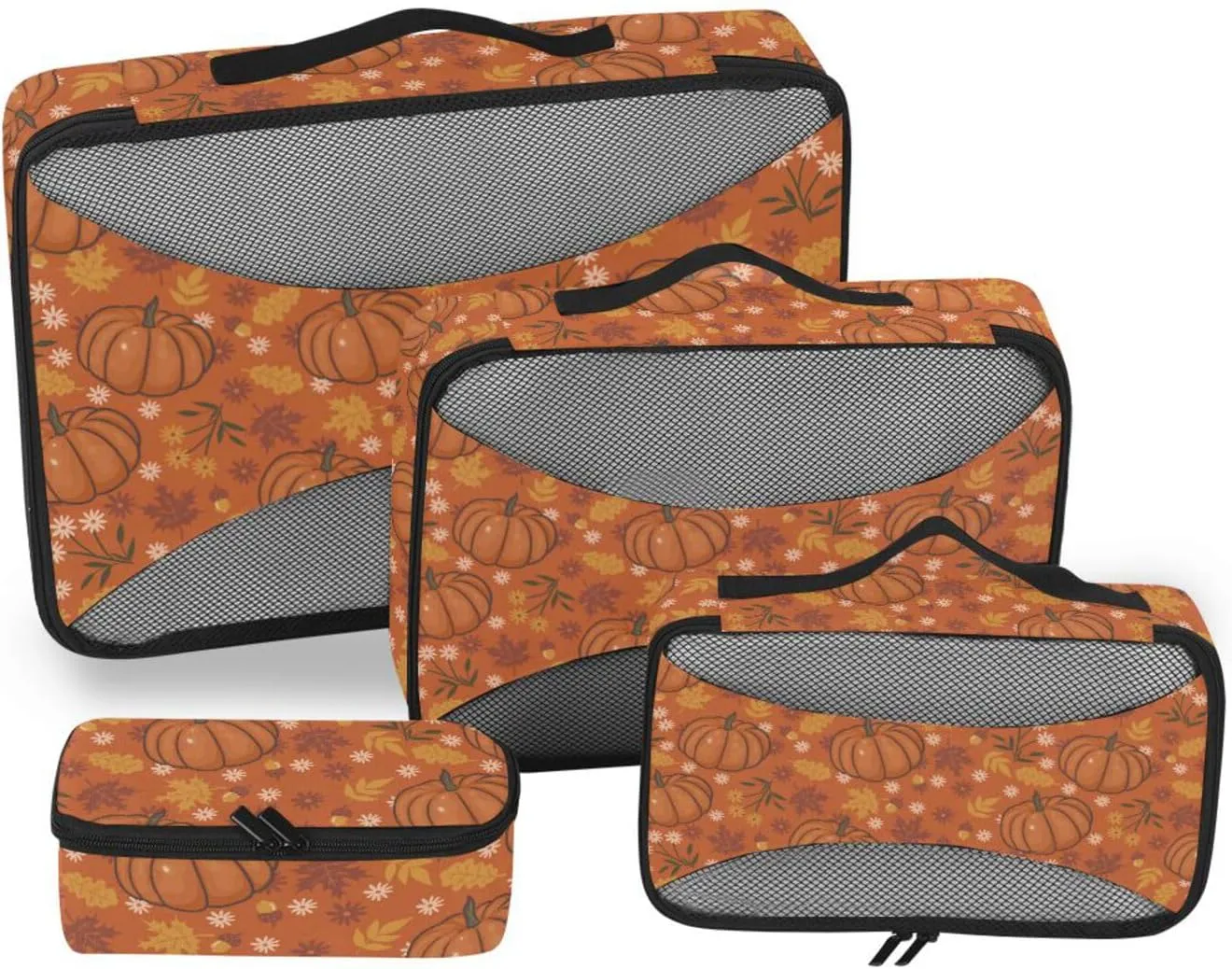 Travel Cubes for Packing 4 Set Luggage Bags Organizers Travel Cubes for Packing Carry on Bag Packing Cubed Autumn