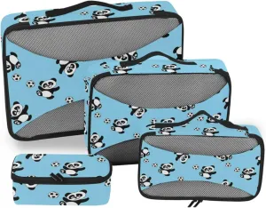 Travel Cubes for Packing 4 Set Luggage Cubes for Packing Packing Organizers for Luggage Paxking Cubes Panda