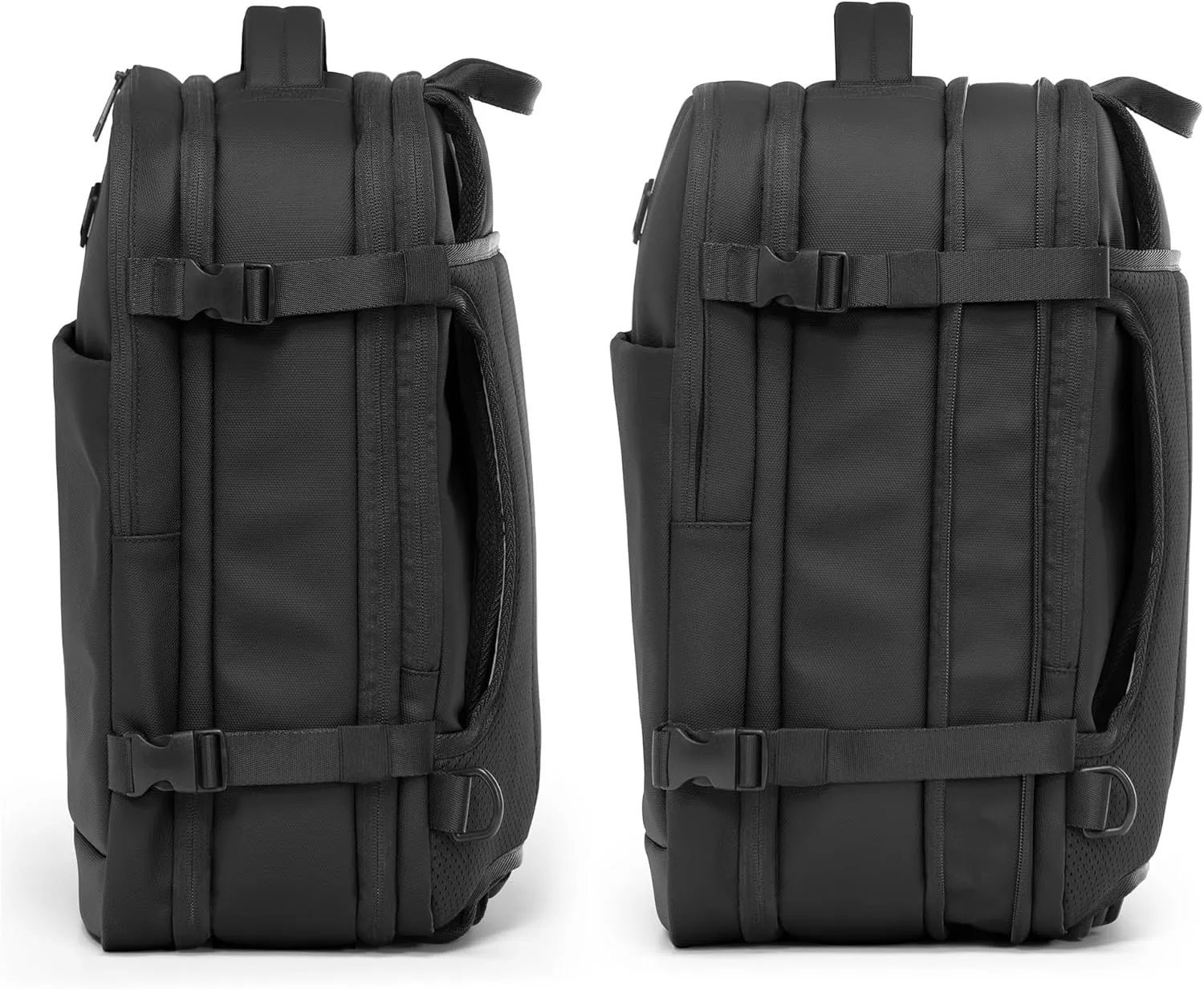 Traveler's Choice Markham 27L Backpack, Expandable, Business, Travel, Work, Office, Camping, Hunting, Fishing, Black, Large